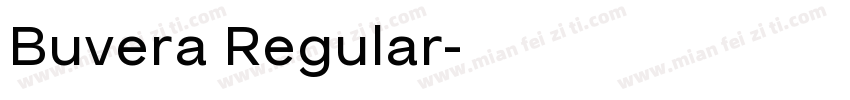 Buvera Regular字体转换